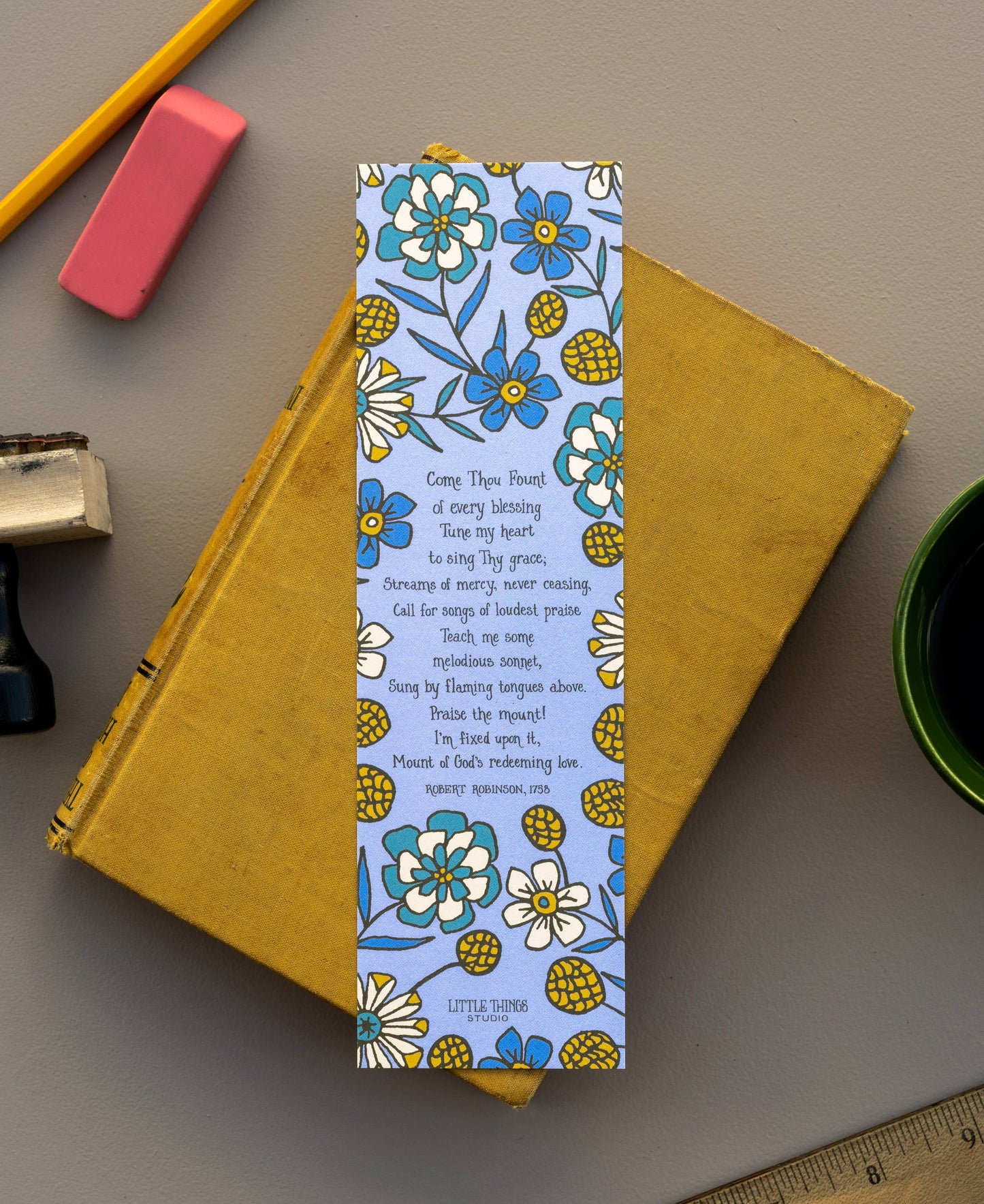 One Hymn Bookmark from the Beecher set