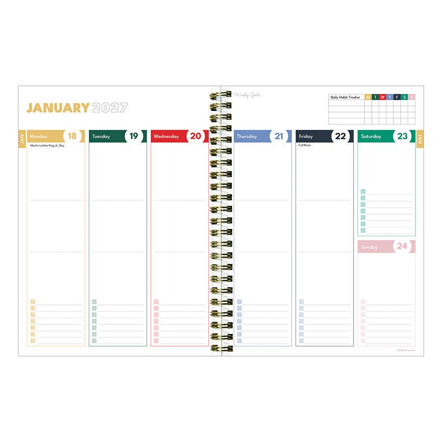 2027 Seagulls Medium Weekly Monthly Planner