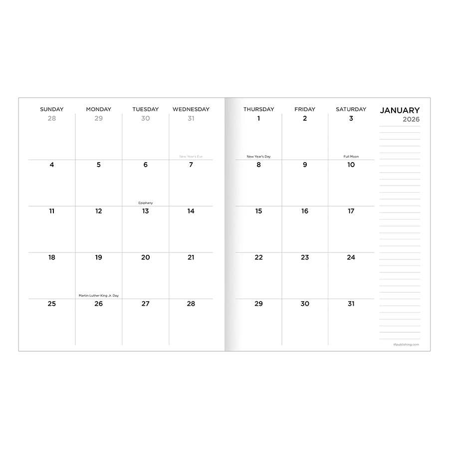 2026 Colorful Collage Medium Monthly Planner