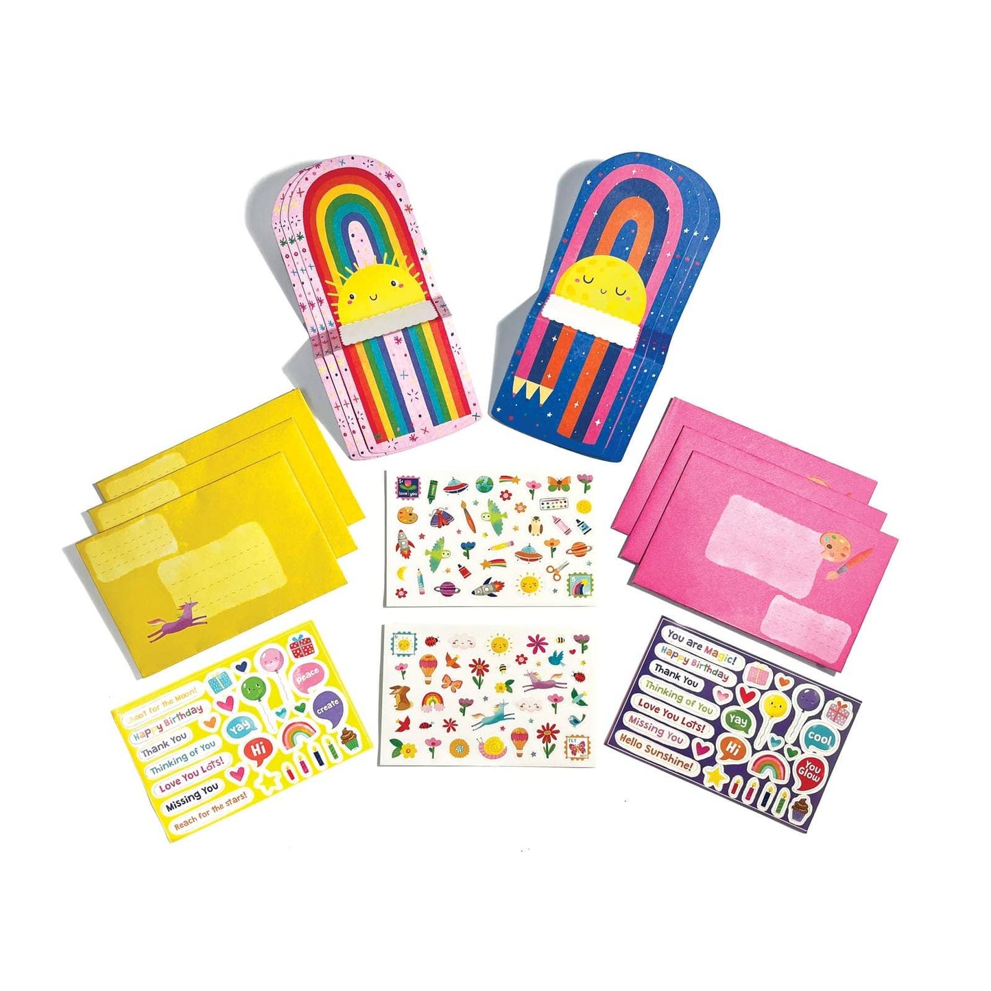 Tiny Tadas!: notecard & Sticker Kit - Hello Rainbows (Set of