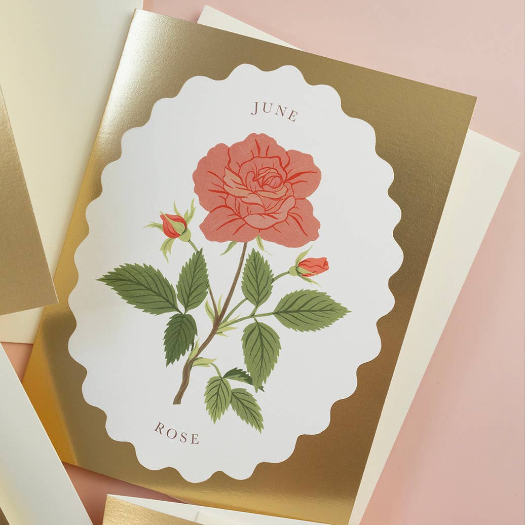 BIRHT MONTH FLOWER | JUNE | greeting card