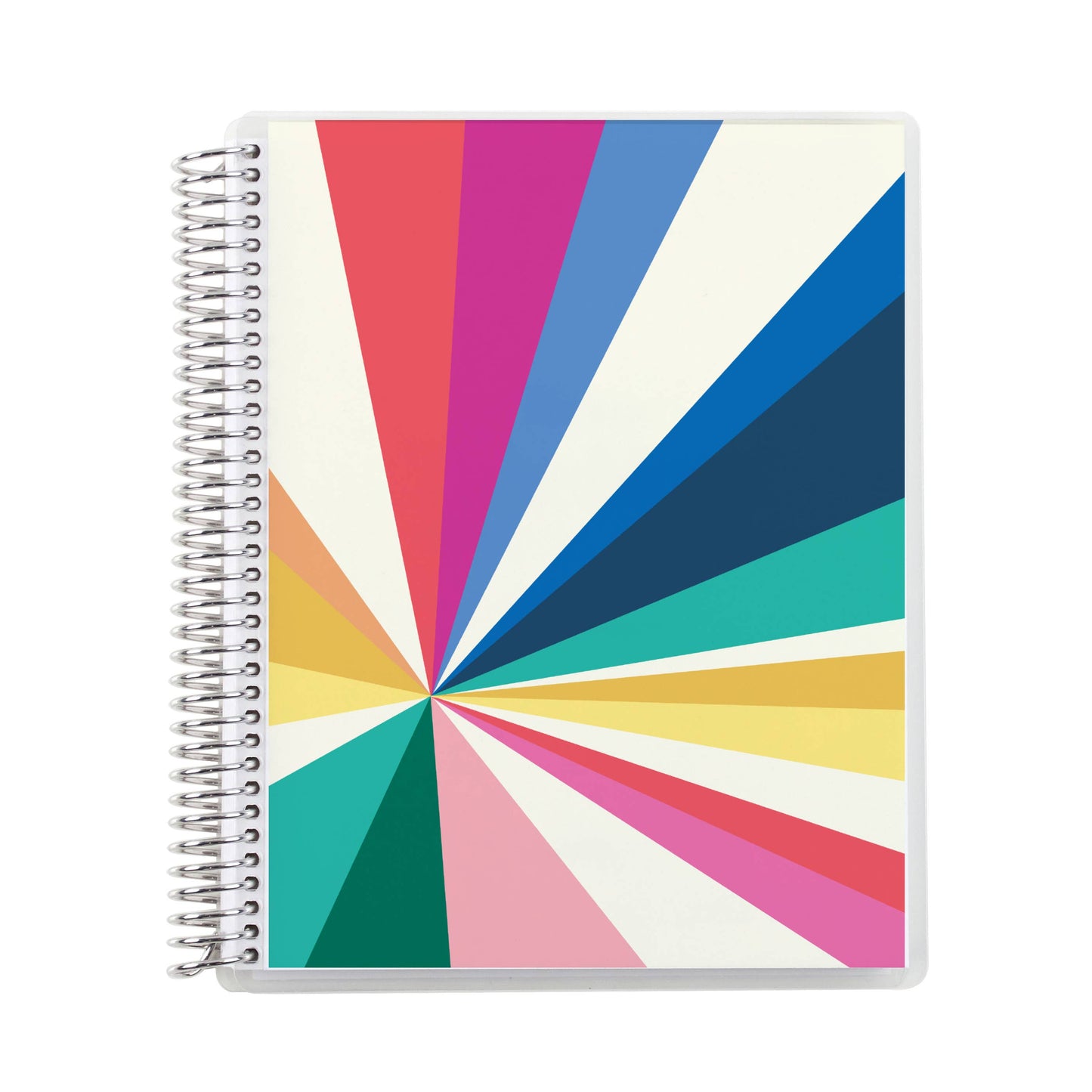 7x9 Legacy Coiled Notebook - lined, platinum coil