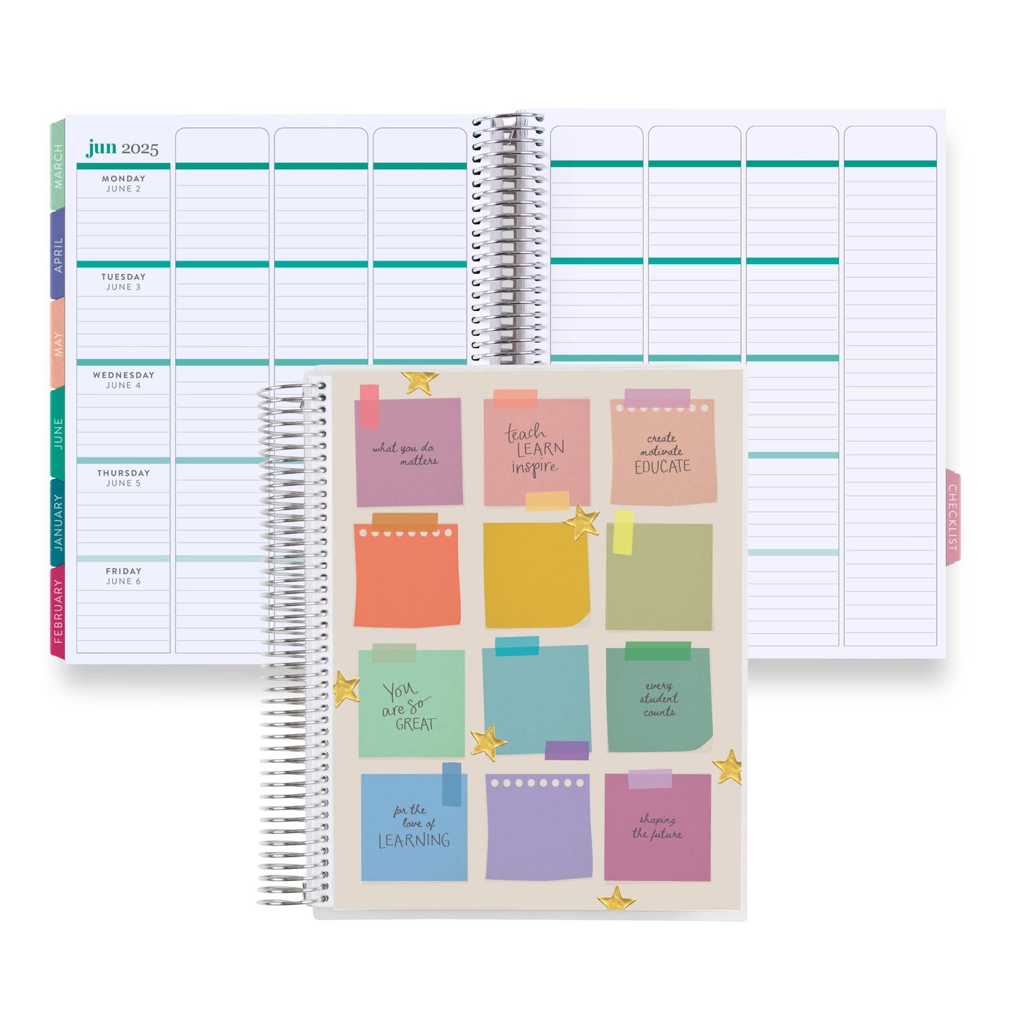 Coiled Teacher Lesson Planner - Motivation Notes design