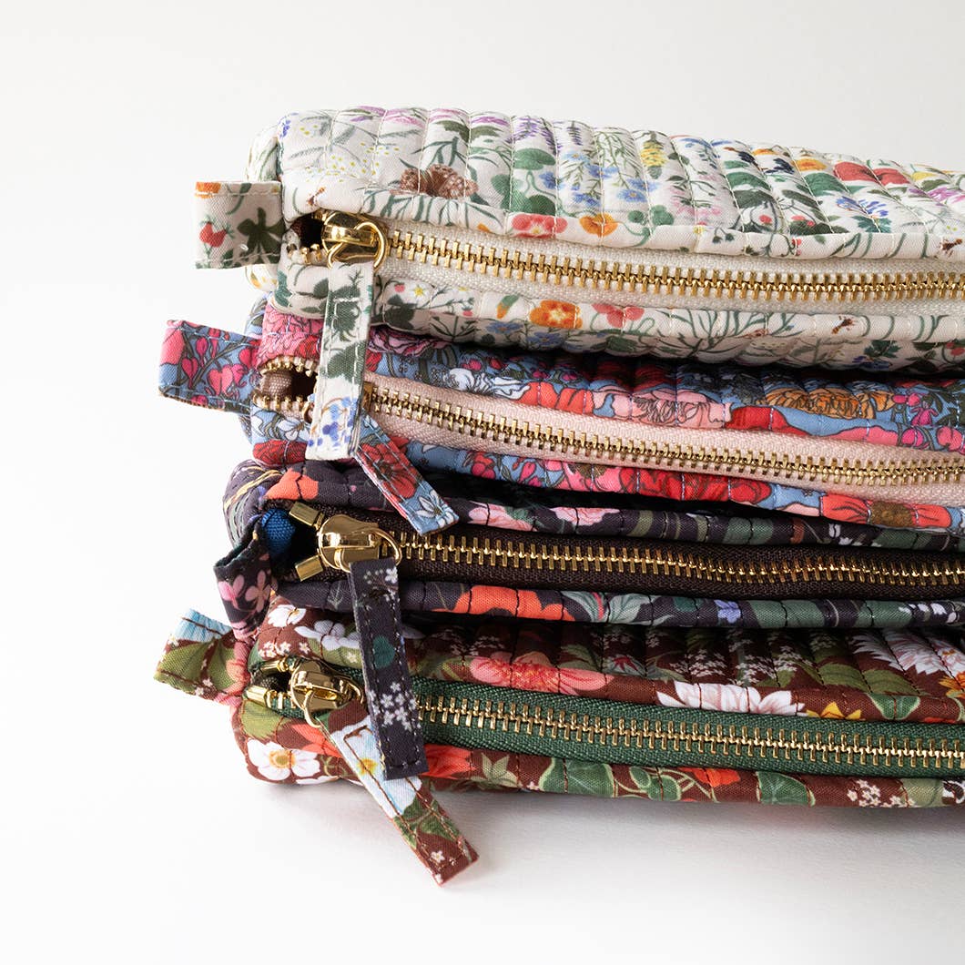 BOTANIST | Cotton Quilted Pencil Pouch