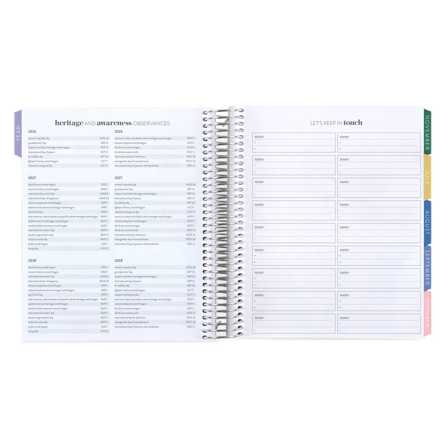 7x9 Coiled LifePlanner - Legacy, vertical