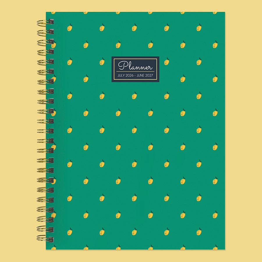 July 2026 - June 2027 Lovely Lemon Weekly Monthly Planner