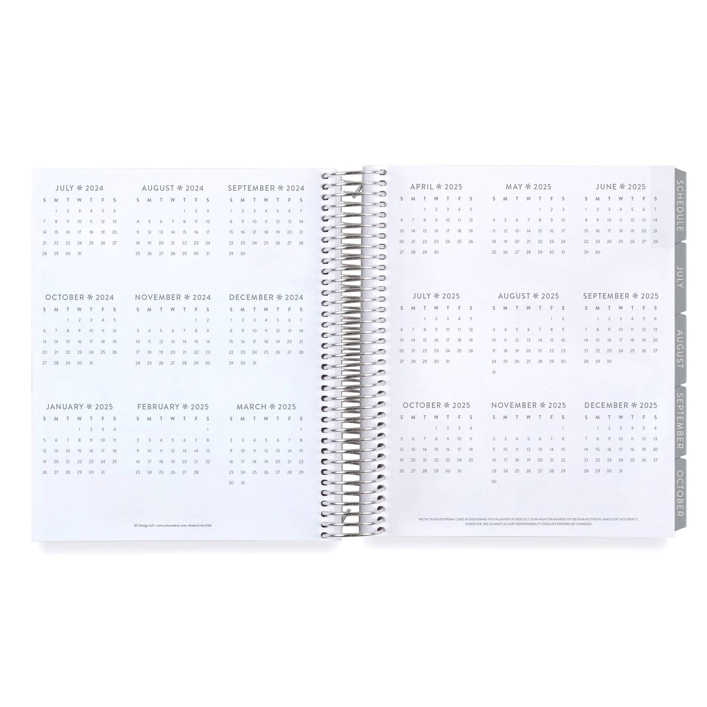 7x9 Coiled Academic Planner - Simple Checkered cover