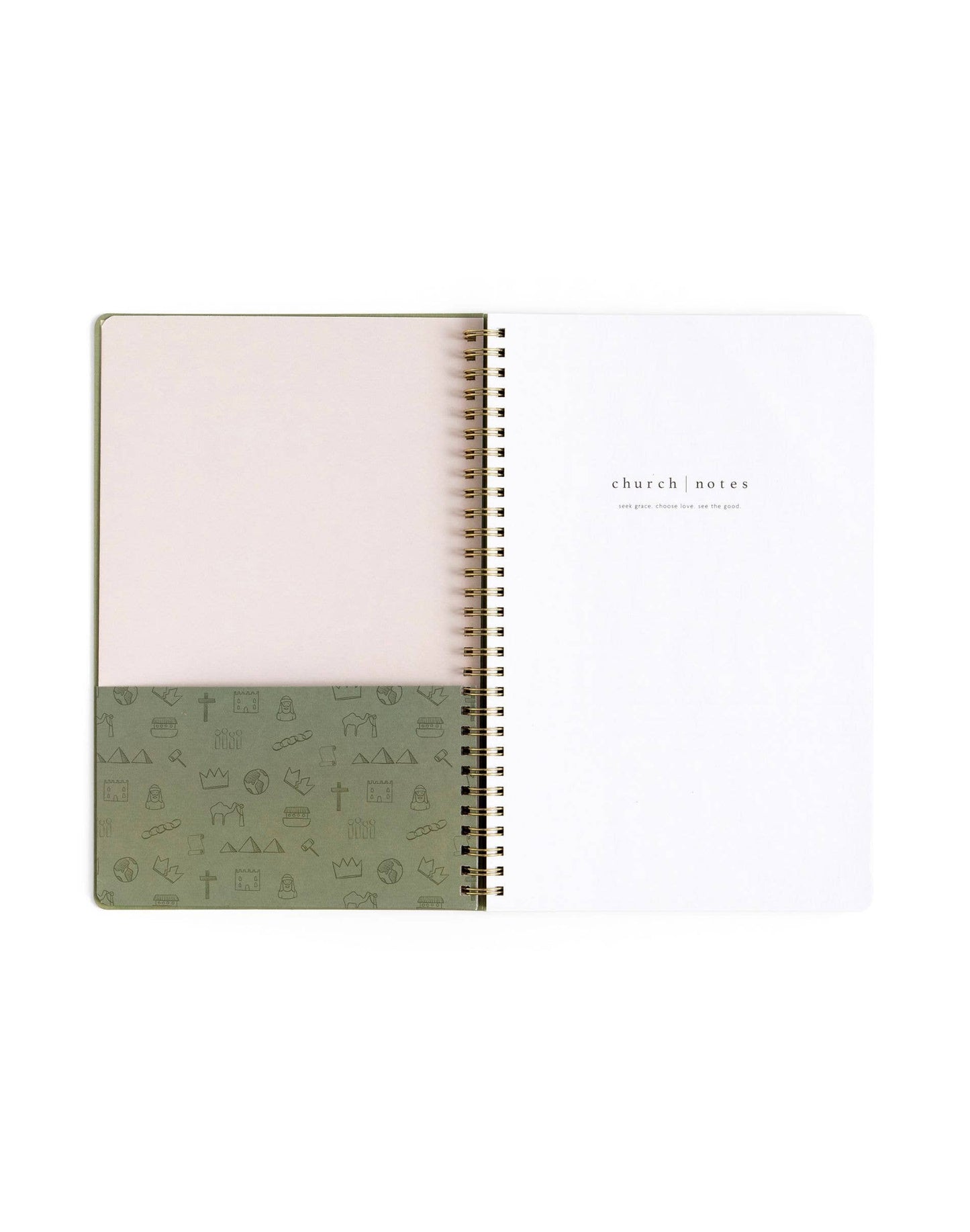 Church Notes Co. Olive Church Notes Bible Reference Notebook