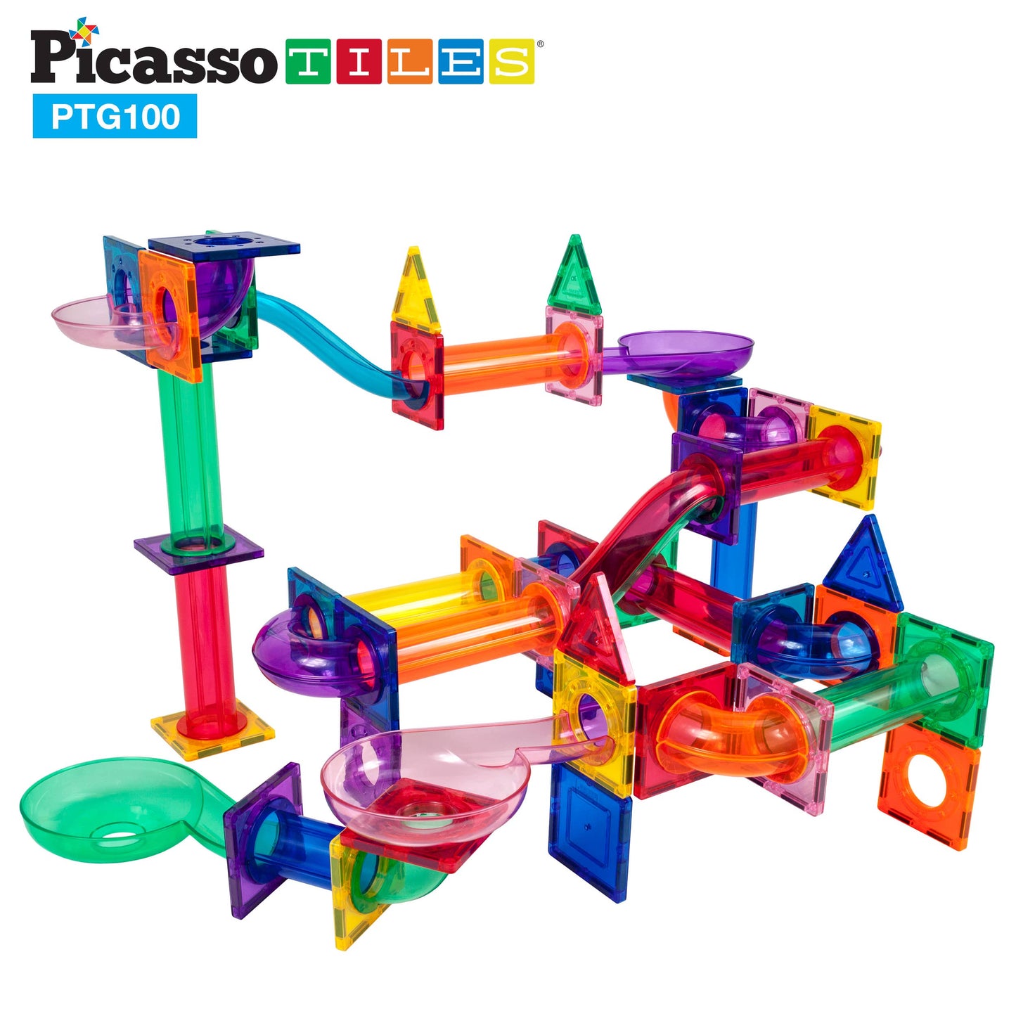 Magnetic Marble Run Track (50-150 Pieces): 50-Piece Set