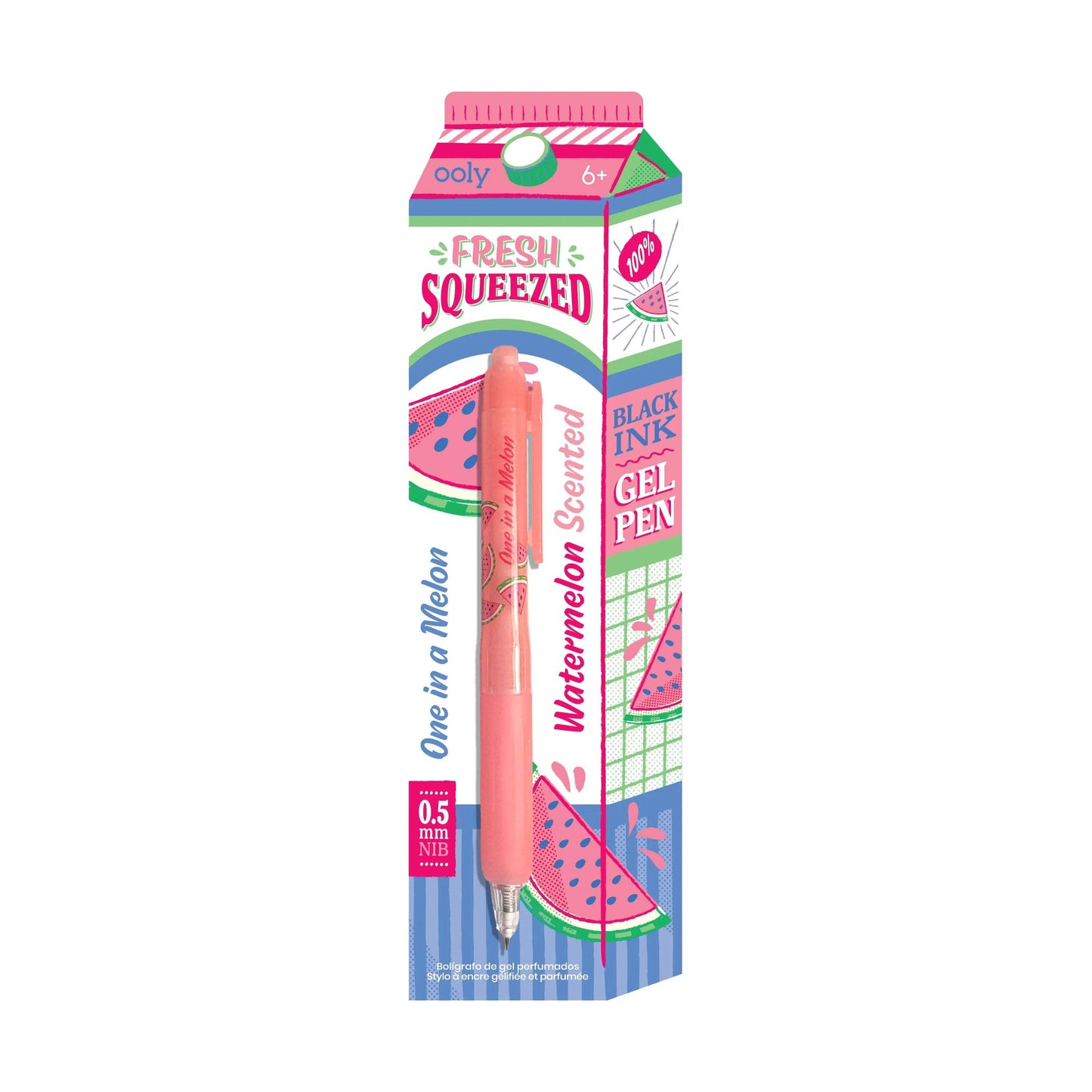 Fresh Squeezed Black Ink Scented Gel Pens - Display of 24