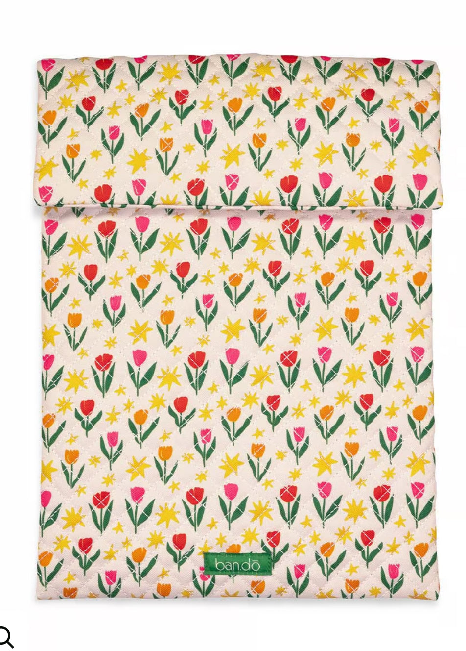 Laptop Sleeve -Tulips on Ivory