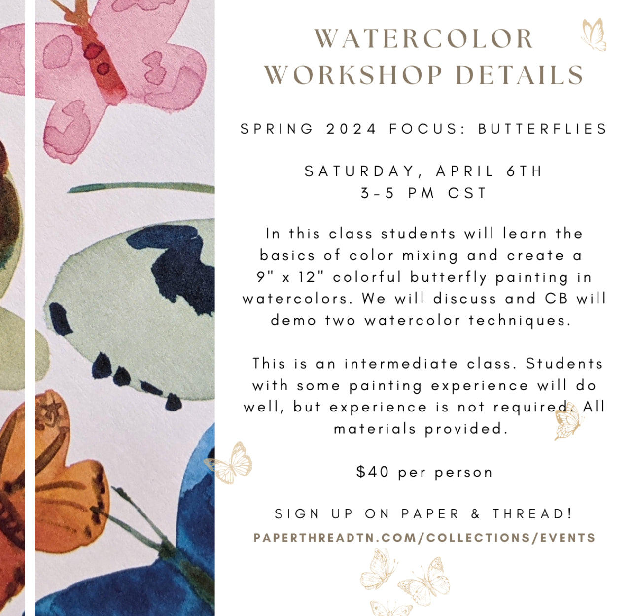 Watercolor 2.0 April 6th 3-5