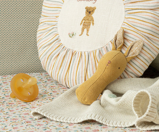 Lullaby friends, Bunny rattle- Dusty Yellow