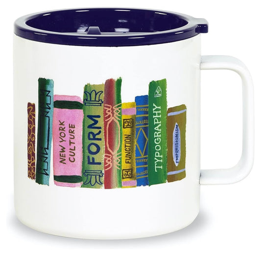 Bookshelf- Stainless Steel Coffee Mug