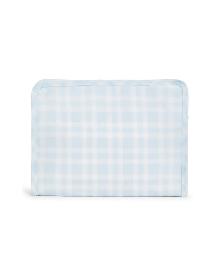 Roadie Large Zip Pouch - Pimlico Plaid Blue