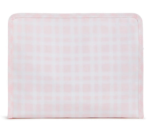 Roadie Large Zip Pouch - Pimlico Plaid Pink