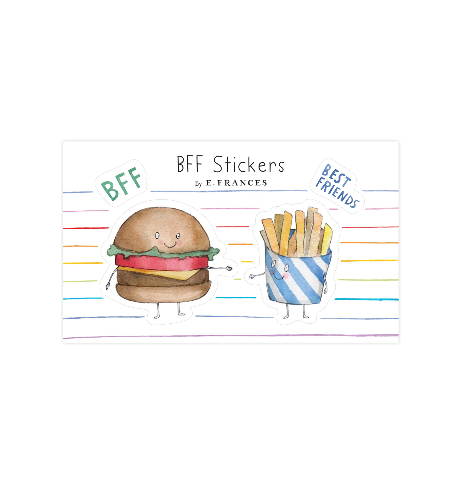 Bff Burger & Fry Sticker Sheet