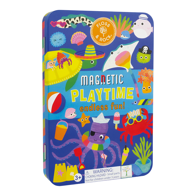 Floss & Rock Ocean Magnetic Playtime Tin