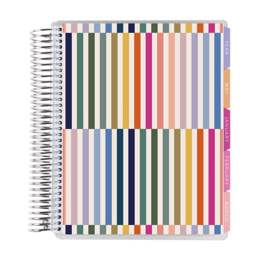 7x9 Coiled LifePlanner - Vertical Stripe, vertical