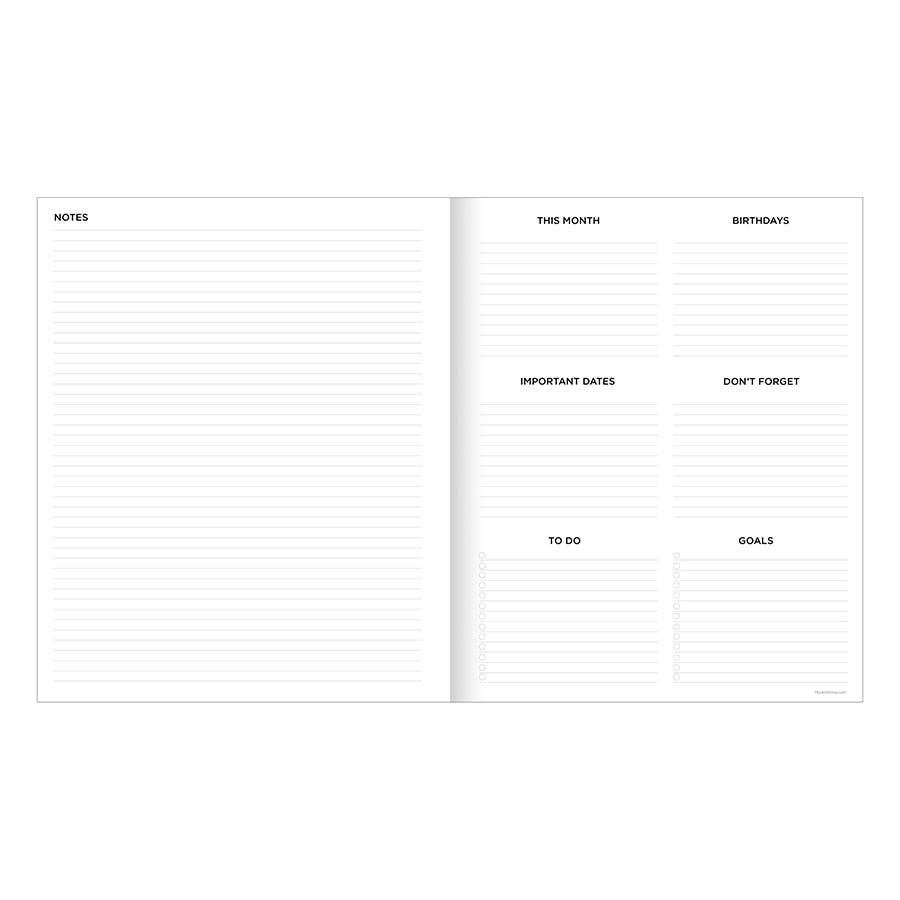 2026 Color Swatch Large Monthly Planner
