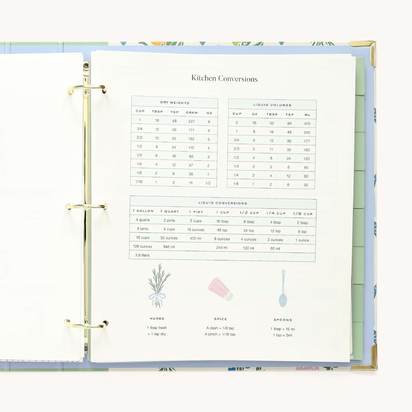 Recipe Binder, Heirloom Kitchen