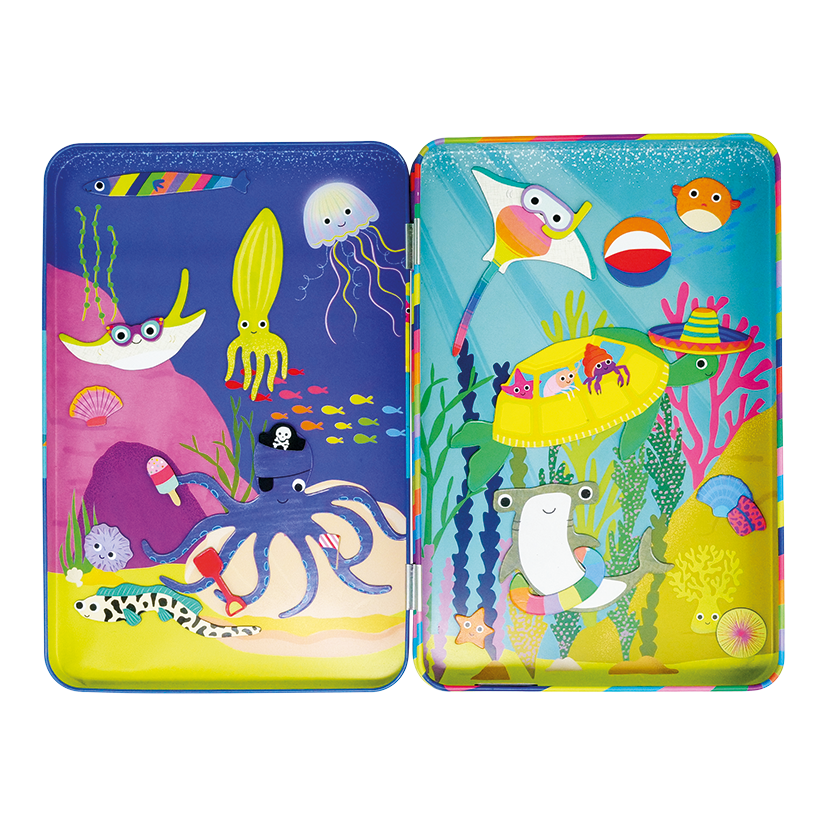 Floss & Rock Ocean Magnetic Playtime Tin