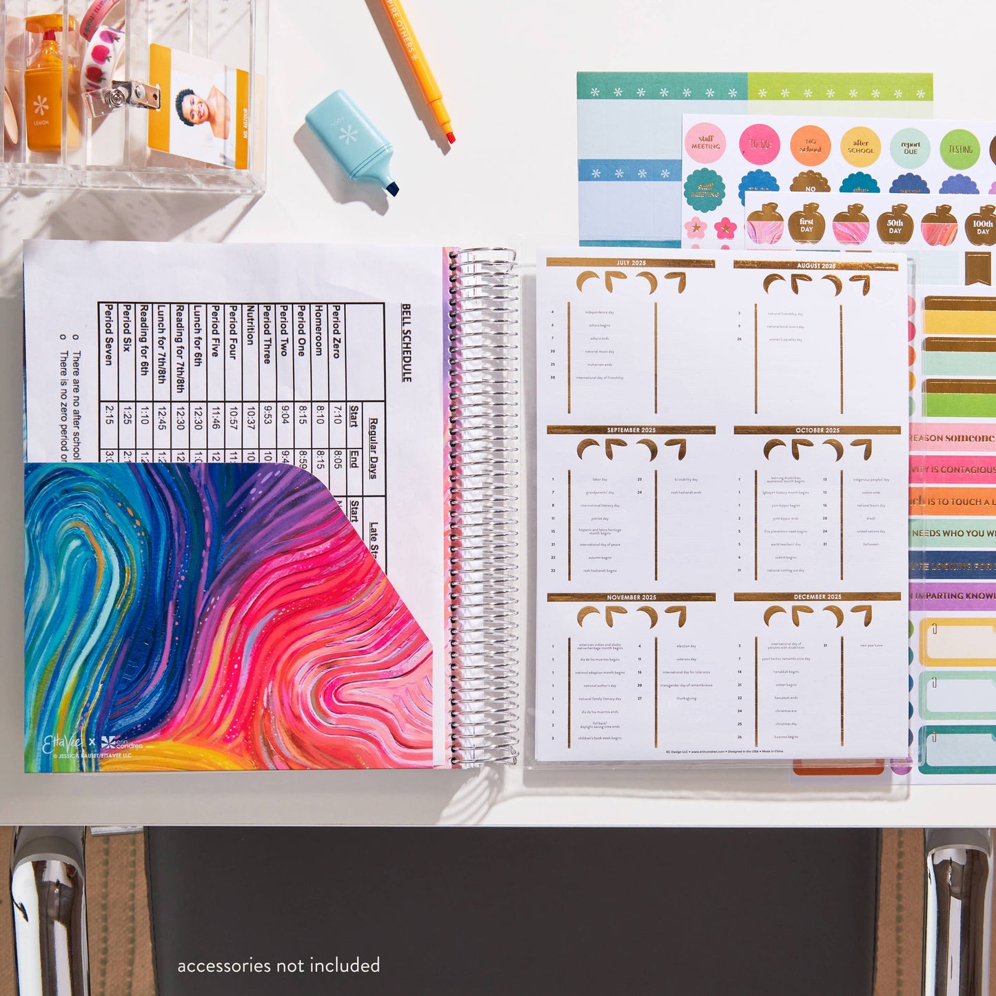 Coiled Teacher Lesson Planner - Motivation Notes design