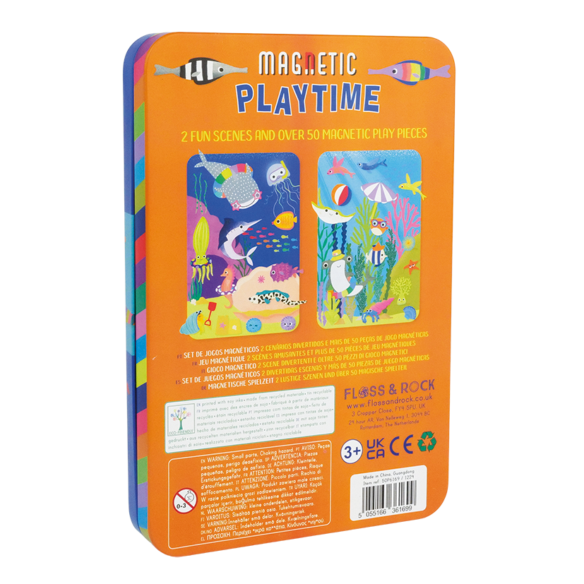 Floss & Rock Ocean Magnetic Playtime Tin