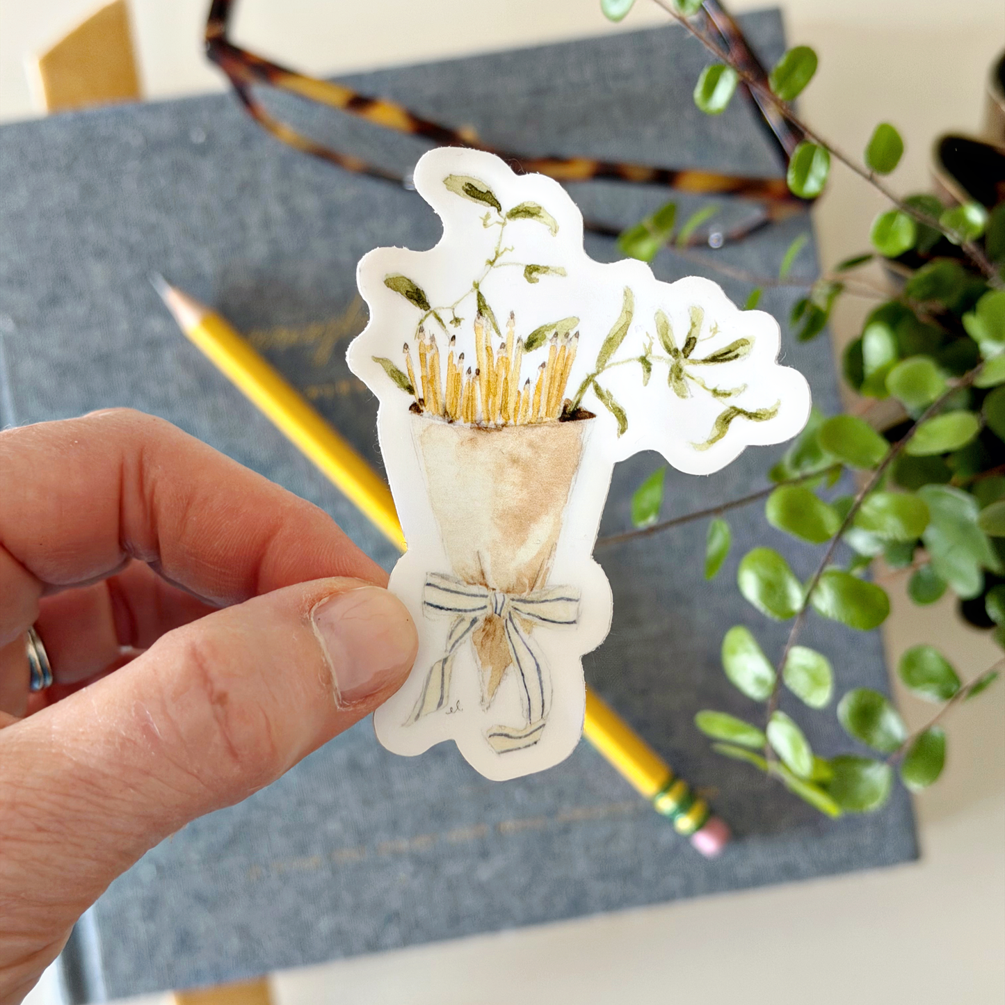 Pencil bouquet sticker
