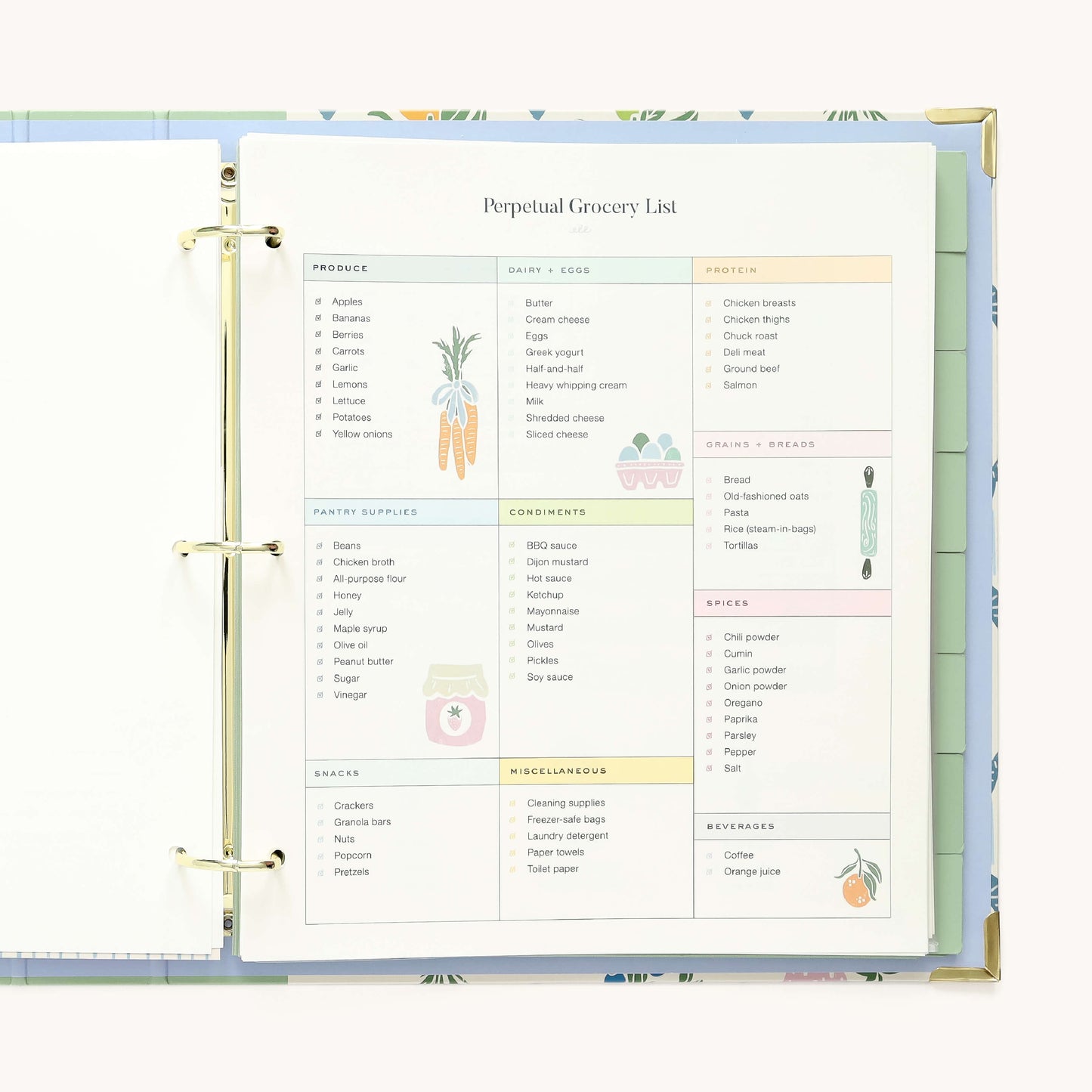 Recipe Binder, Heirloom Kitchen