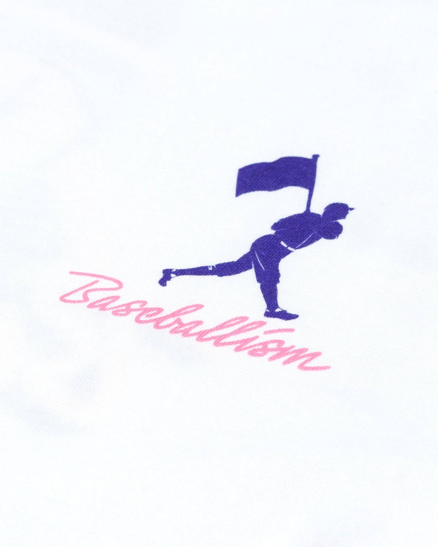 Yuvi Happy Place Baseballism T-Shirt - White