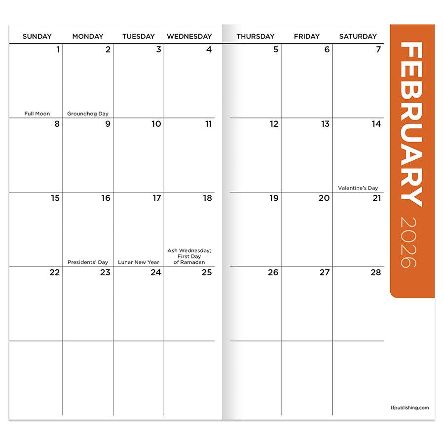 2026-2027 Color Burst Small Monthly Pocket Planner