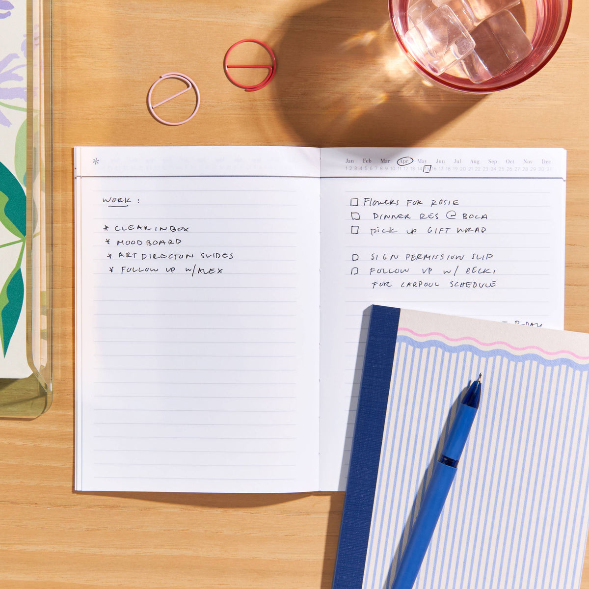 B6 Notebook - Stripes, lined