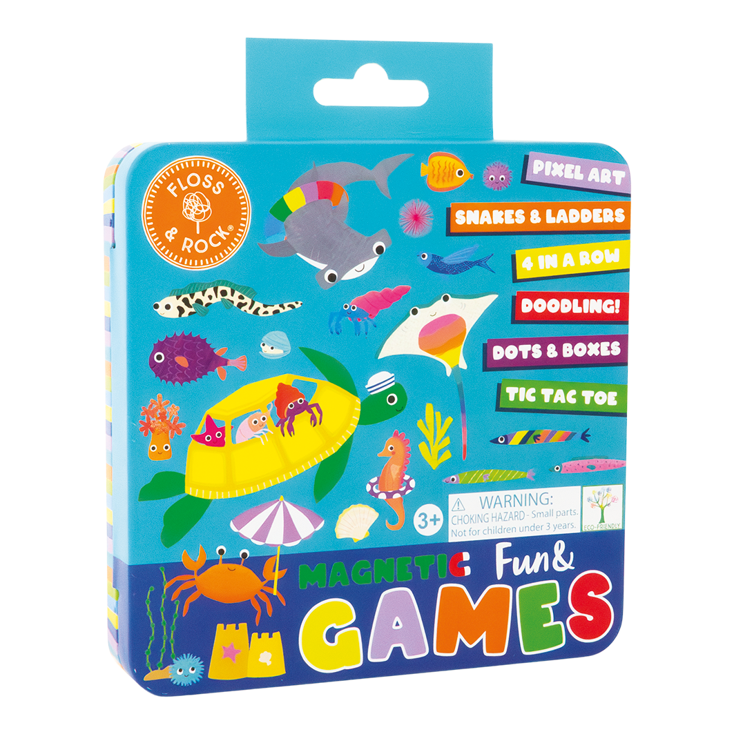 Floss & Rock Ocean Magnetic Fun & Games Tin
