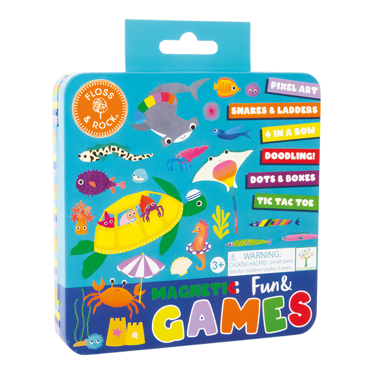 Floss & Rock Ocean Magnetic Fun & Games Tin