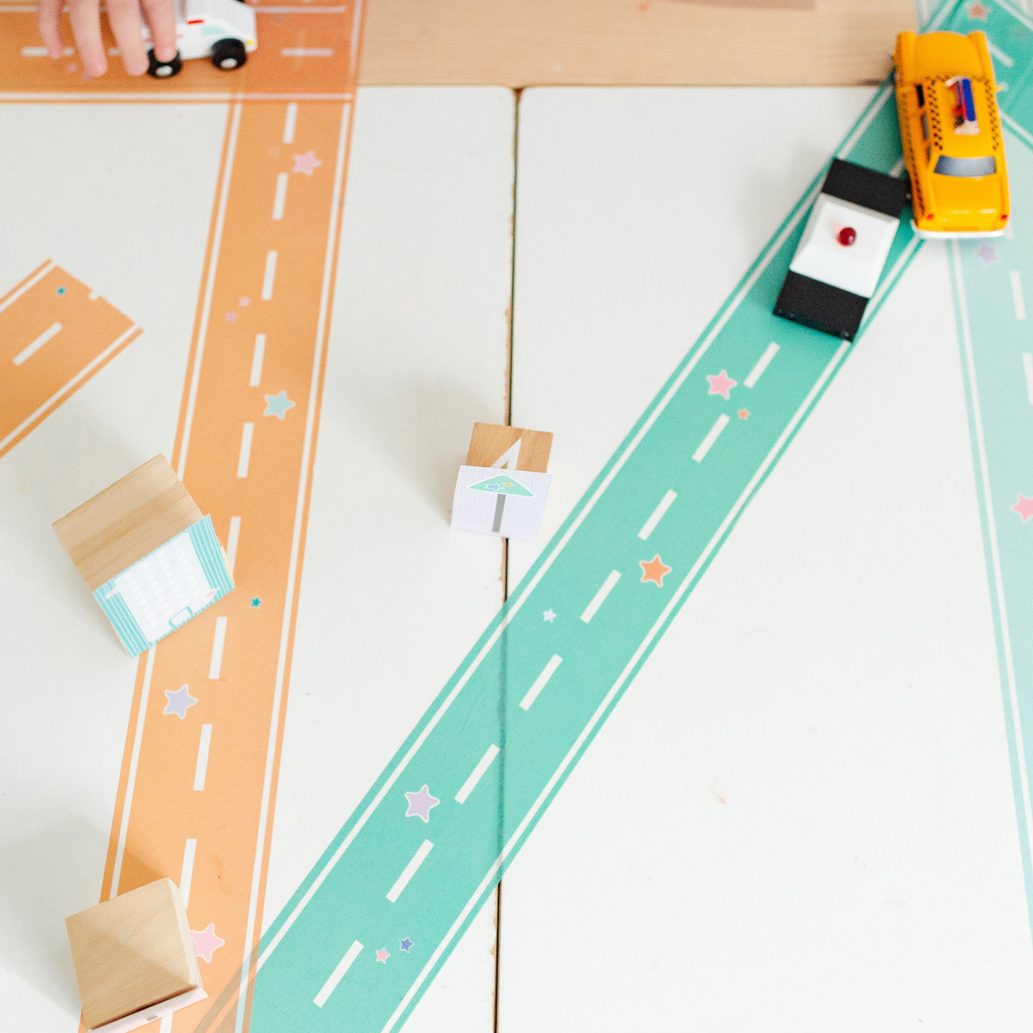 Colorful Play Road Tape (Set of 4 Rolls)