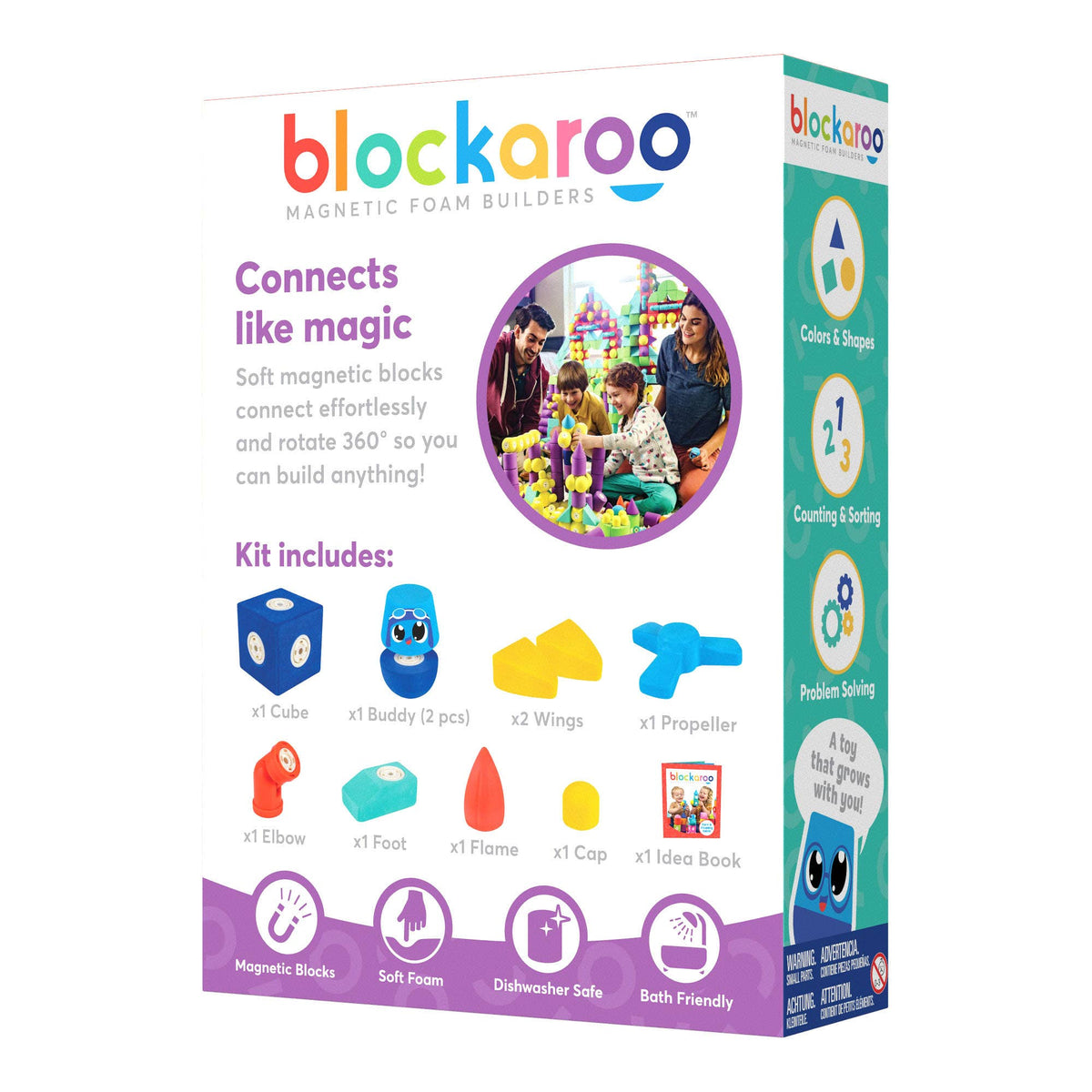 Blockaroo Magnetic Foam Blocks, 10-Pc Plane, Ages 3+