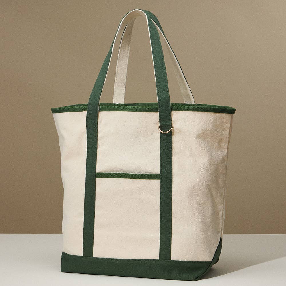 Large Multi Classic Canvas Tote Bag