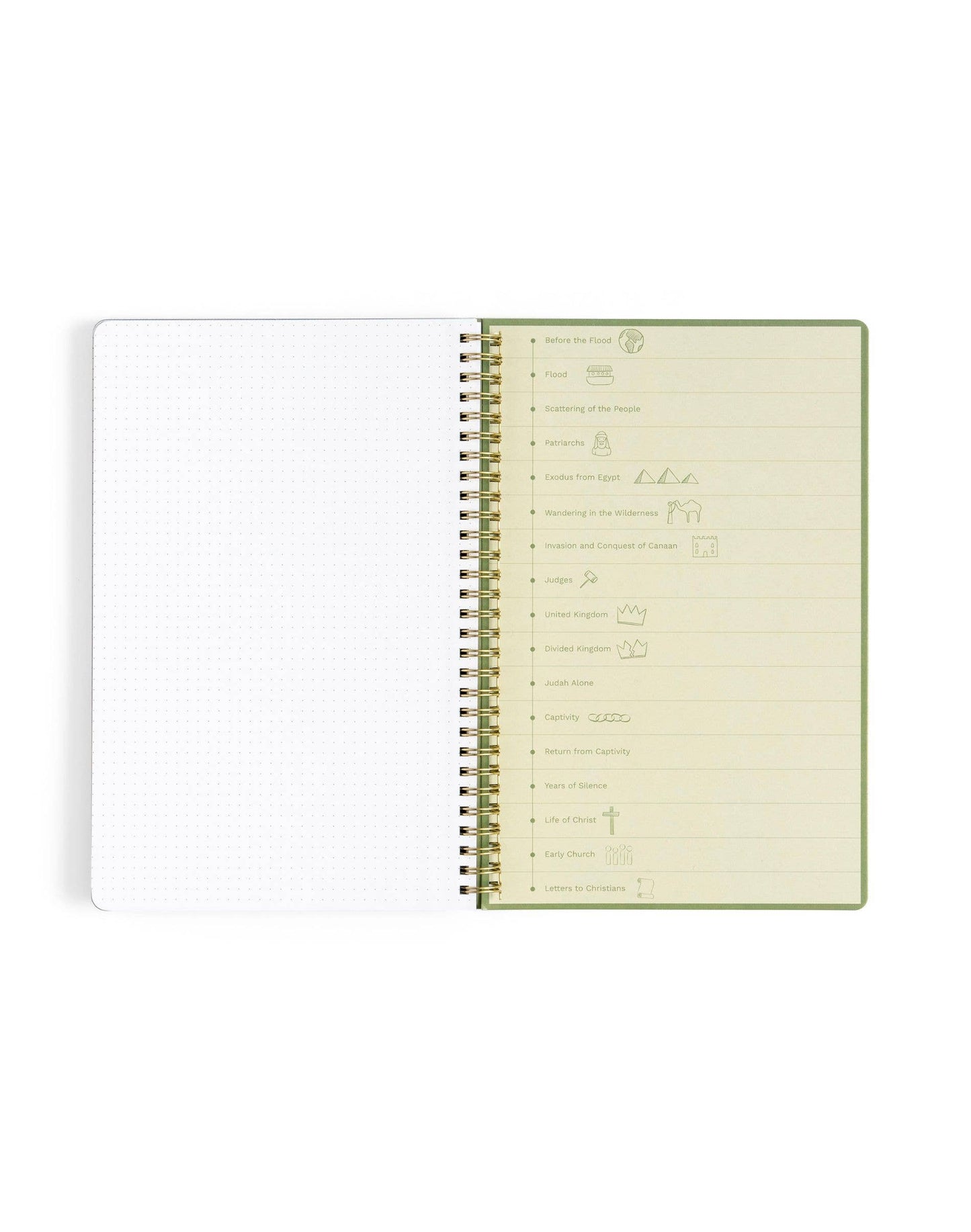 Church Notes Co. Olive Church Notes Bible Reference Notebook