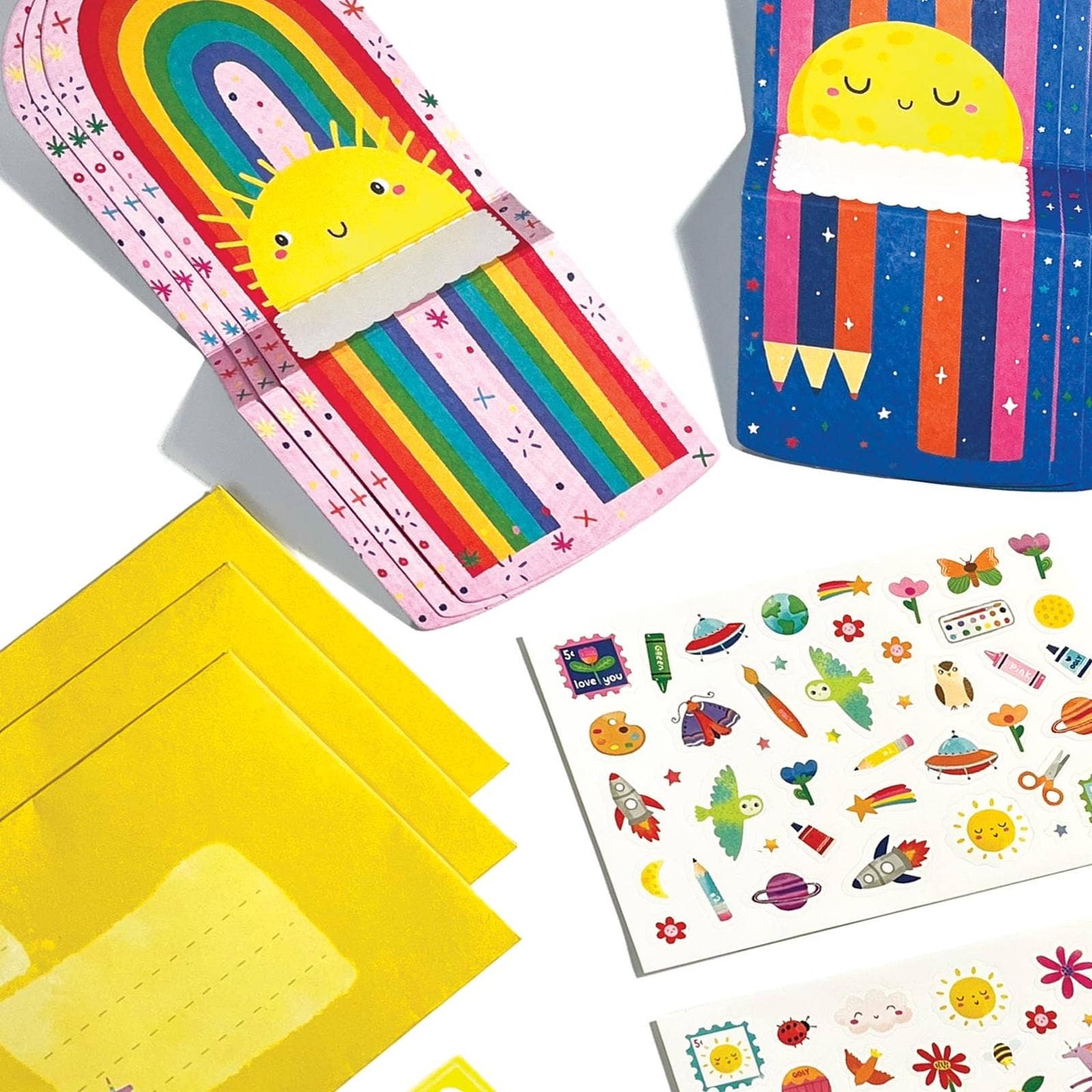 Tiny Tadas!: notecard & Sticker Kit - Hello Rainbows (Set of