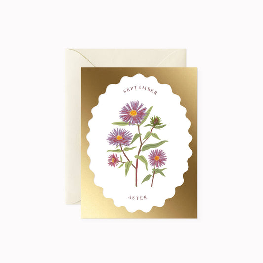 BIRHT MONTH FLOWER | SEPTEMBER | greeting card