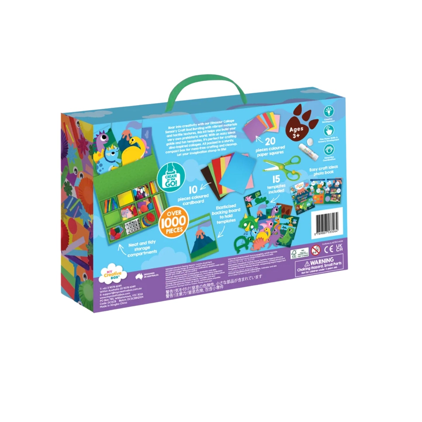 Connetix Dinosaur Collage Sensory Activity Box