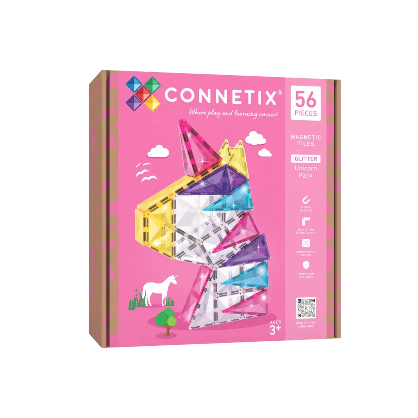 Connetix Glitter Unicorn Pack 56 pc