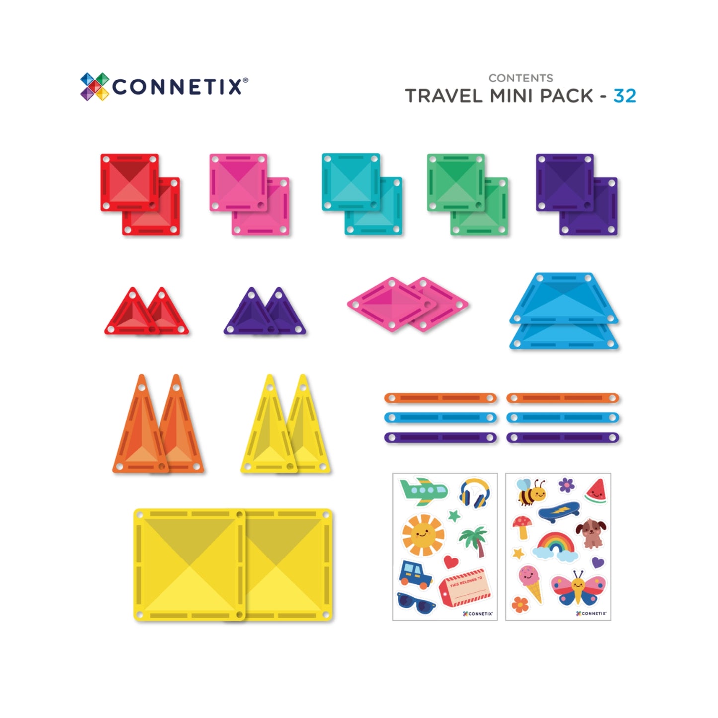 Connetix Travel Mini Pack 32pc
