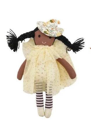 Fabric Witch Doll W Tutu, Multi Color 4 Styles