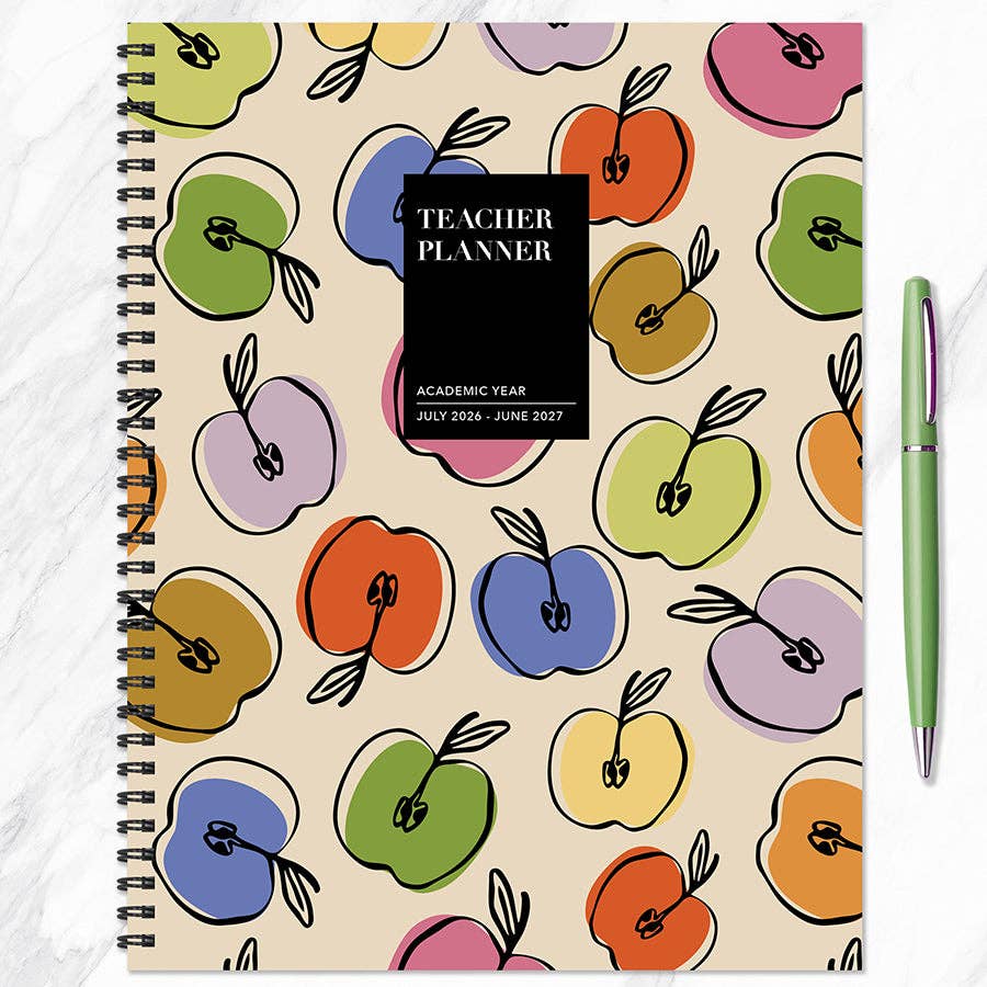 July 2026 - June 2027 Apples Teacher Lesson Planning Book