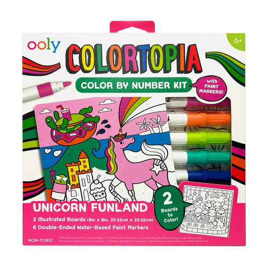 Colortopia: Paint Marker By Number Kit - Unicorn Funland (8