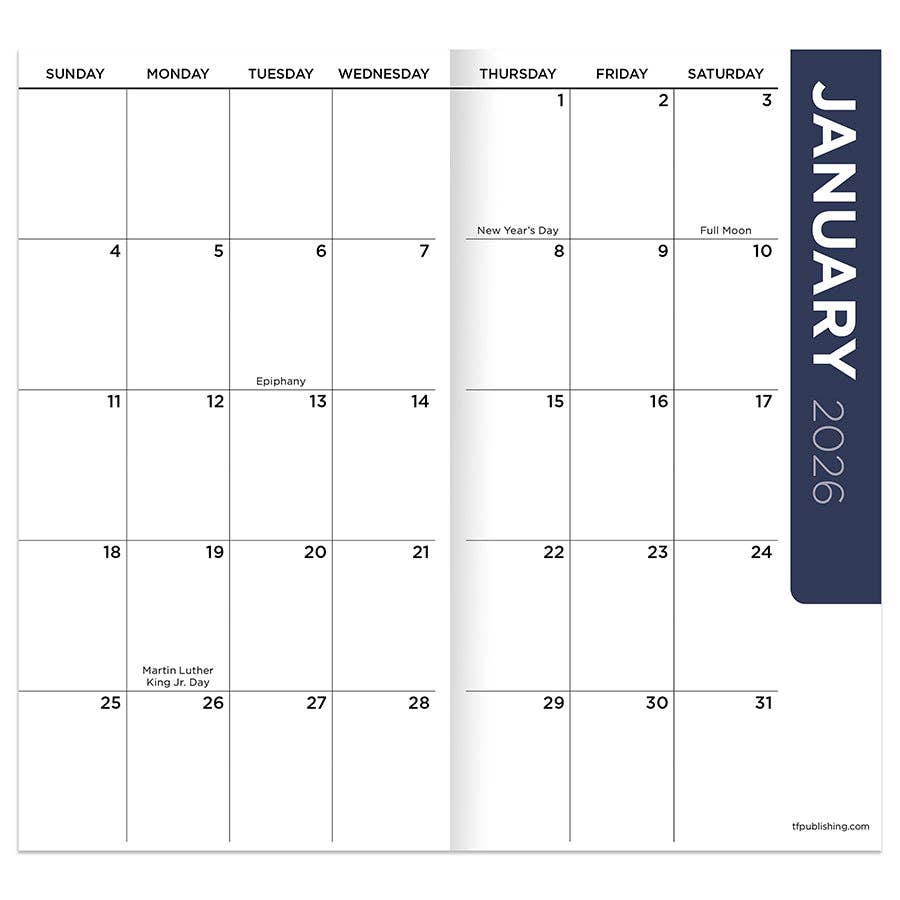2026-2027 Color Burst Small Monthly Pocket Planner