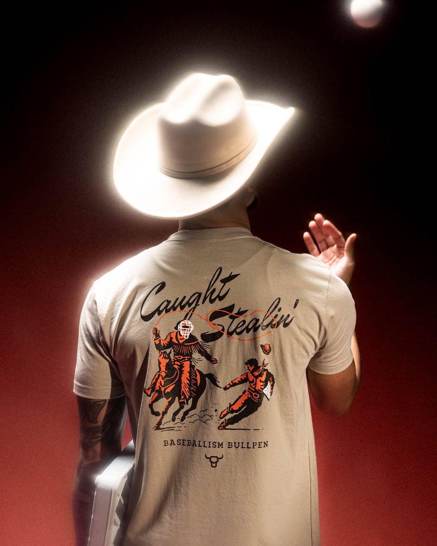 Caught Stealin' T-Shirt - Cream