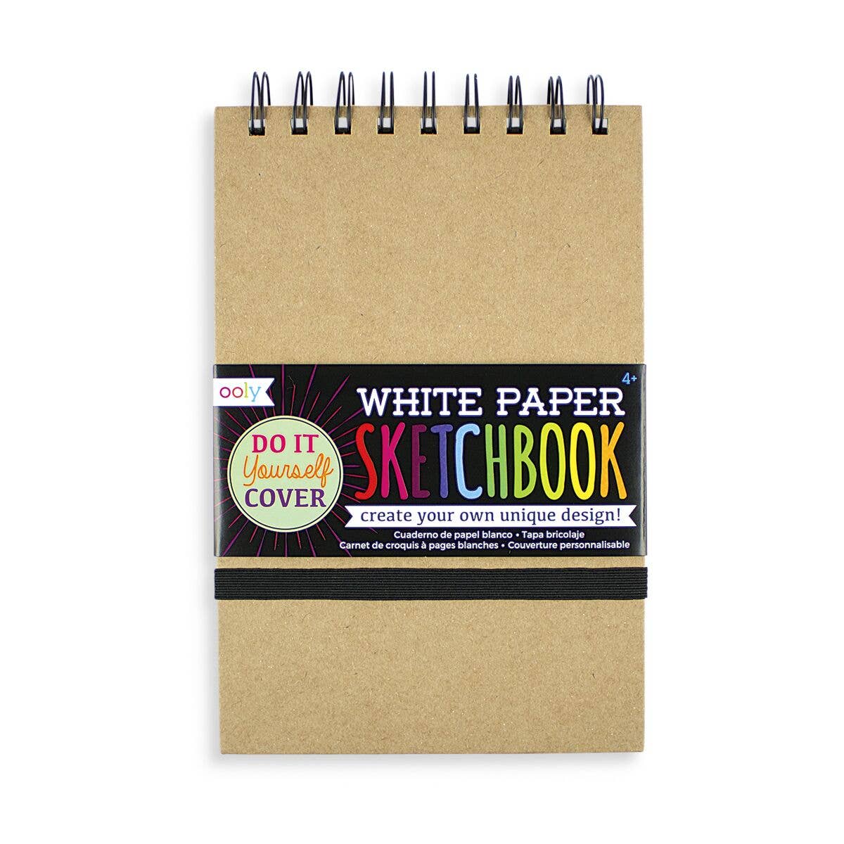 DIY Cover White Paper Sketchbook - Large - 75 Pages
